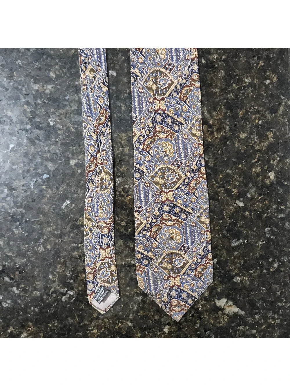 Christian Dior Monsieur Neck Tie Silk Paisley Floral Flower All Over Made In USA